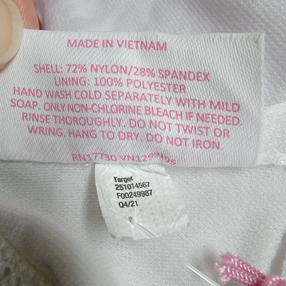 Stoney Clover Lane x Target Ruffle Bikini Swim Top White Women's Size XXS (00) - Picture 5 of 6